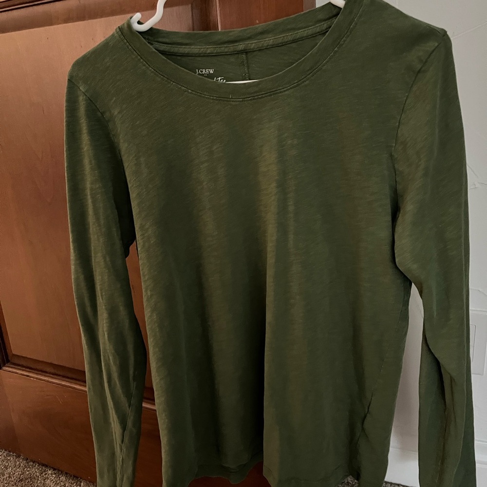 Jcrew Girlfriend Tee Long Leeeve